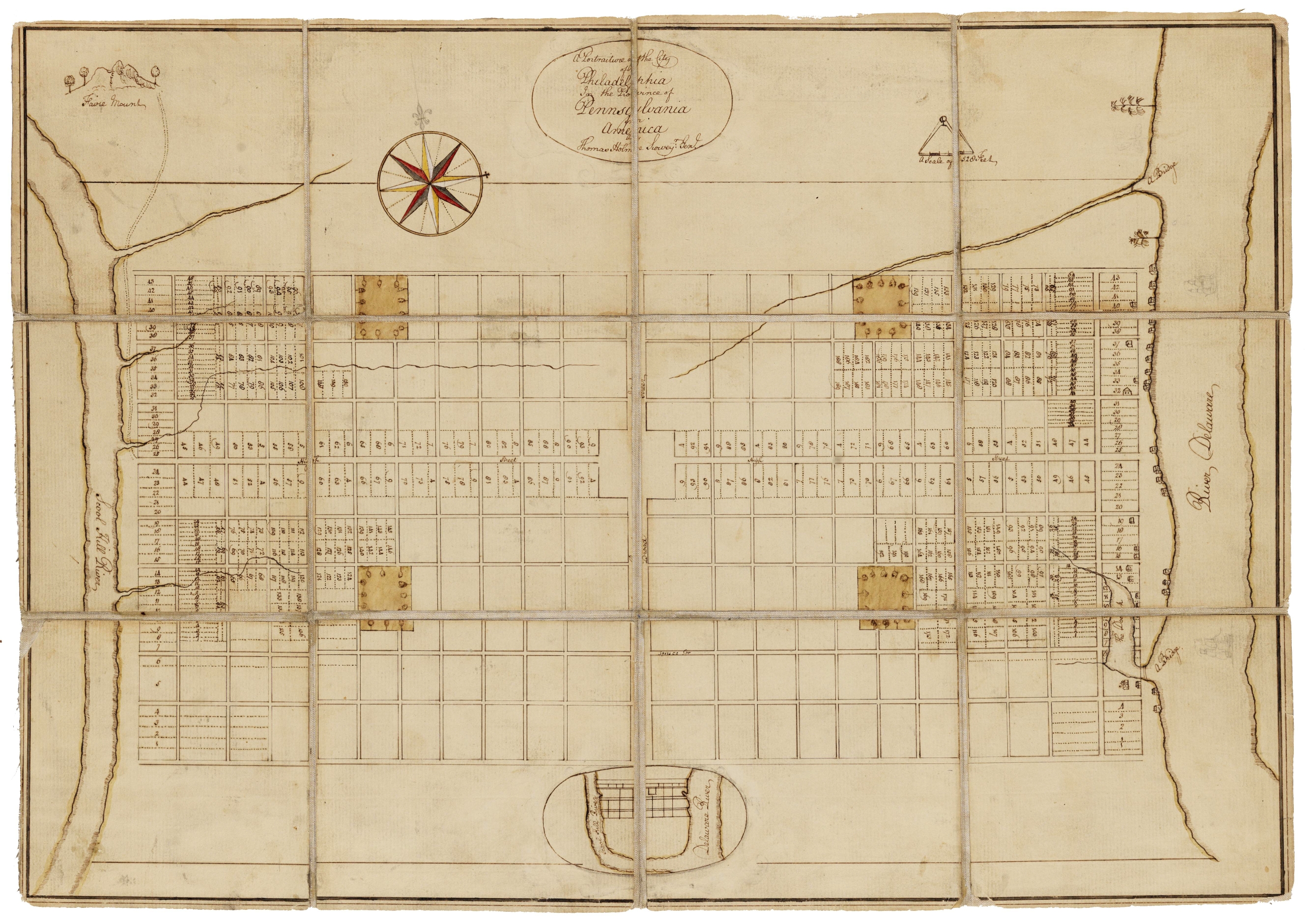 Map of the Original City of Philadelphiain